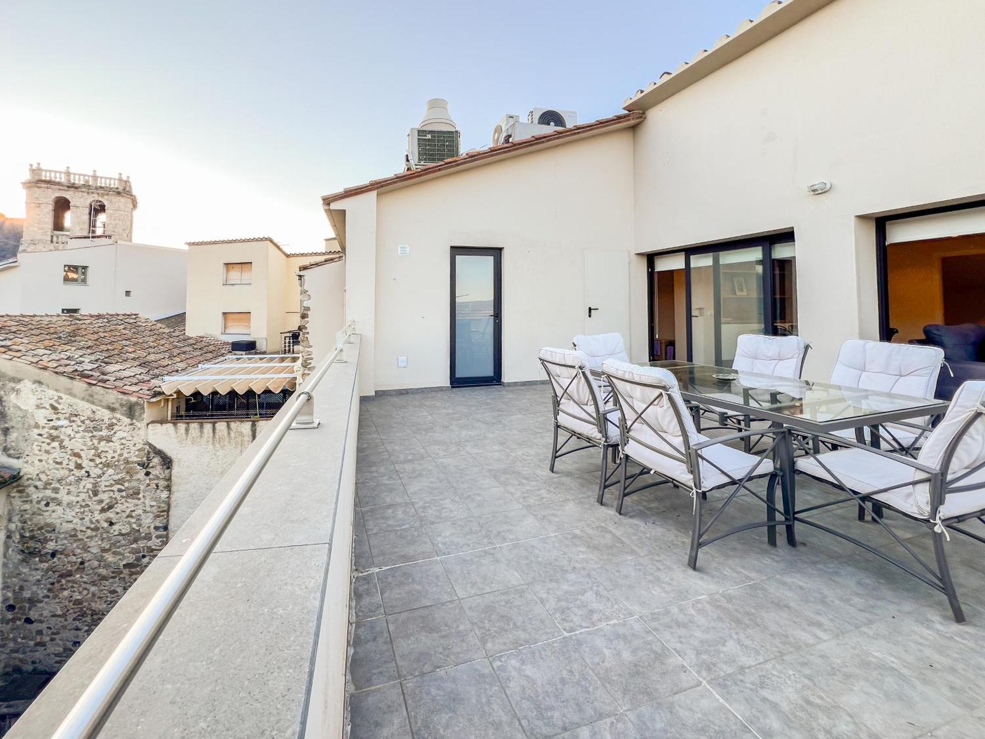 Can Cintet 3 Apartamento Con Terraza En Besalu Luaran gambar